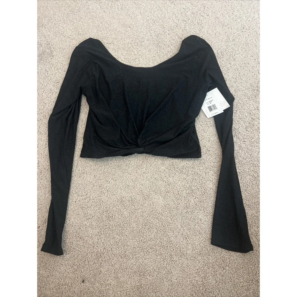 Beyond Yoga Featherweight Twist Of Fate Pullover In Black Size XL NEW NWT - Picture 2 of 9